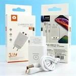 מטען קיר מהיר 3.1A כולל כבל Type C לUSB איכותי במיוחד 3