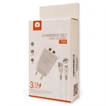 מטען קיר מהיר 3.1A כולל כבל Type C לUSB איכותי במיוחד