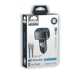 מטען לרכב לאייפון (Type C - USB) כבל + שנאי
