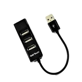 מפצל 4 כניסות- GOLD TOUCH -USB 2.0
