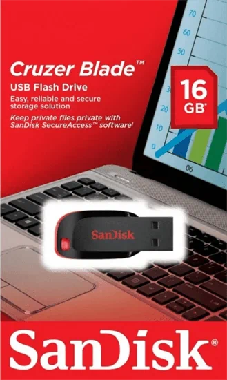 דיסק און קי SanDisk Cruzer Blade 16GB SDCZ50-016G סנדיסק