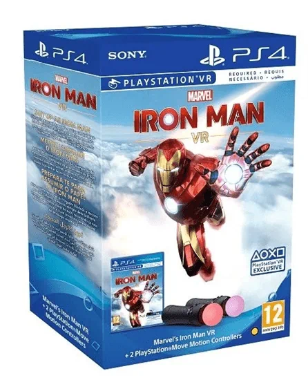מארז משחק + זוג בקרי תנועה Marvel Iron Man- VR