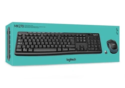 ‏מקלדת ועכבר אלחוטיים Logitech MK270 לוגיטק