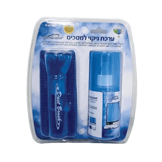 ערכת ניקוי למסכים + מברשת Silver Line XT-427 NEW 200ml