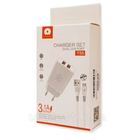 מטען קיר מהיר 3.1A כולל כבל Type C לUSB איכותי במיוחד