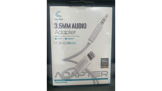 כבל Aux לאייפון באורך של 1 מטר